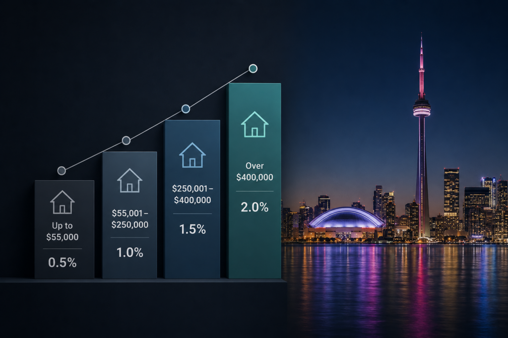 Ontario and Toronto land transfer tax rates 2026