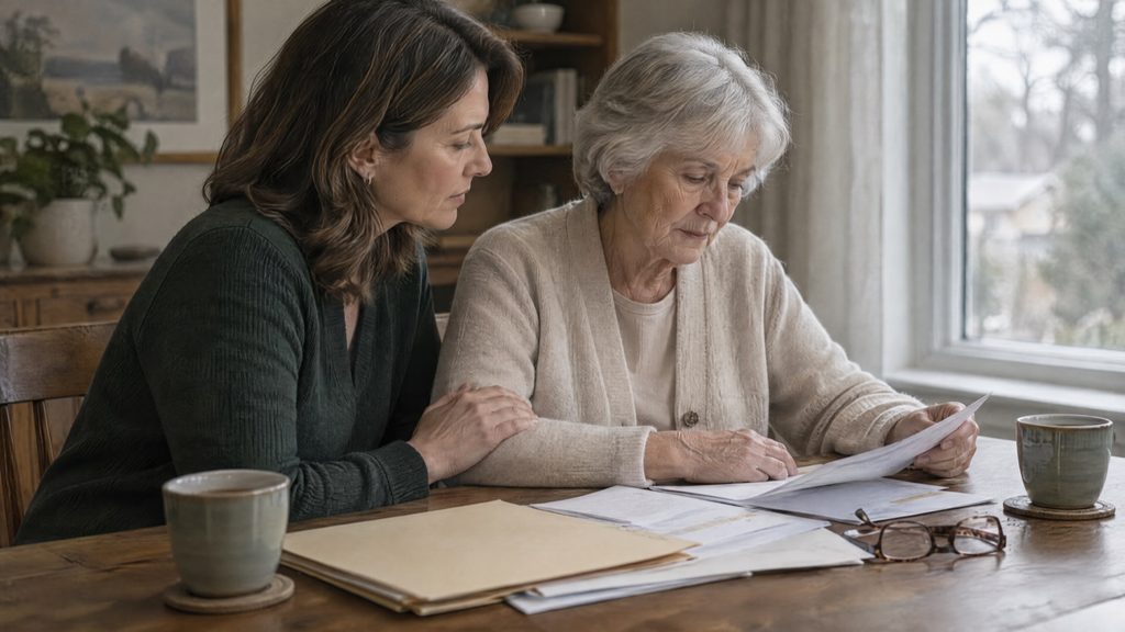Family reviewing paperwork after someone dies in Ontario and considering whether probate is needed